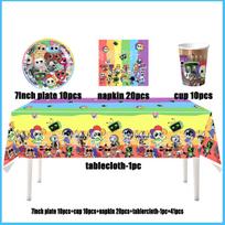 Dandys World Theme Birthday Party Decoration Tableware Dandy Plate Cup Balloon Napkin Backdrop For Baby Shower Kid Gift Supplies Other
