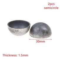 2 vnt. Tuščiaviduriai Geležiniai Dangteliai Pusrutuliai Suvirinimui Dekoravimui 17-60 mm Storis 1,5 mm Geležiniai Kupolai Apšvietimui/Tvorai/Meno Dirbiniams 30mm