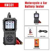 2026 KONNWEI KW331 Upgrade Car Battery Tester for 6V 12V 24V 100-2000CCA SOH SOC State of Health Cranking Charging Analyzer Tool gray