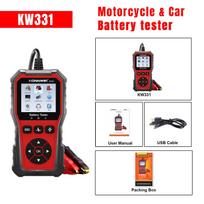 2026 KONNWEI KW331 Upgrade Car Battery Tester for 6V 12V 24V 100-2000CCA SOH SOC State of Health Cranking Charging Analyzer Tool