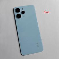 + Back Glass Battery Cover For Xiaomi Redmi 12 4G Redmi12 with Camera Lens Rear  Housing Case Replacement & Adhesive Redmi 12 4G Blue gray