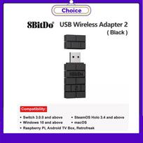8Bitdo Bluetooth USB RR Adapter Wireless for Switch  Windows Mac Raspberry Pi Switch 2 Lite  OLED Support PS3 PS4 PS5 Controller juoda