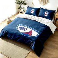 Chesterfield F.C 3pc Duvet Cover Set Simple Modern Bedding Set Wrinkle Resistant Soft Fabric All Season Use a perfect gift 135cmx200cm gray