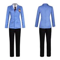 Anime Fujioka Haruhi Cosplay Costume Ouran High School Host Club Cosplay Boys Girls School Uniforms Suou Tamaki Uniform Suit S black