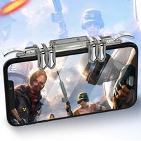 K19 Mobile Phone Gaming Trigger Controller Mobile Game Controller Gamepad Fire Button Handle for PUBG iOS Android Compatible 1 kaip parodyta spalva