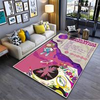 Area Rug, Kanye West Graduation Album Cover Bear Tracklist Poster Print, Man Cave Decor, Non-Slip Mat 70x100cm( 27x39in )