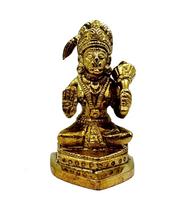Pure Brass Lord Hanuman Idol, Bajrang Bali Murti Unique Design, Religious Idol black