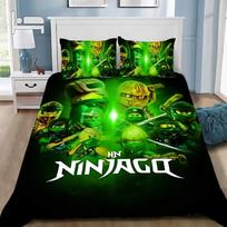 N-ninjagos Patalynės Komplektas Animacinis Žaidimas Pagalvės Užvalkalas Patalynės Komplektas Berniukas Mergaitė Miegamojo Dekoracija Vaikų Dovana Viengulis Dvigulis Didelis Dydis Duvet Cover Set&AU Single(140x210cm)