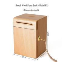 Pixiu Locking Piggy Bank for Adults: Secure Savings Box (In-Only/Out-Only) gray