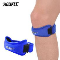 Aolikes 1Pcs Adjustable Settings Knee Pad Knee Pain Relief Patella Stabilizer Brace Support Ideal For Hiking Soccer Basketball Running Sport beige