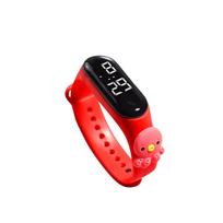 Vaikų sporto laikrodis Cartoon Watch lauko apyrankė Lifeproof vandeniui elektroninis laikrodis P black