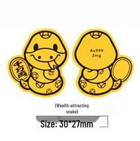 Gold 999 Good Luck Phone Back Sticker - Full Gold Adhesive for Prosperity yellow