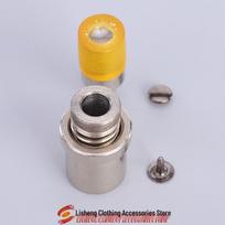 Lisheng Double-Sided Rivet Tack Hammer Press Die 4-15mm for Garment Corner Nails 1 gray