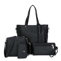4pcs/set Women Elegant Tote Bags Heavy Duty Multiple Colors Available Bag for Eyeglasses Phones Cosmetics juoda