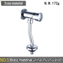 Automatic Push Urinal Flush Valve S021 for Bathroom Public Toilet Manual Time Delay WC Time Flow Flushing Valve gray