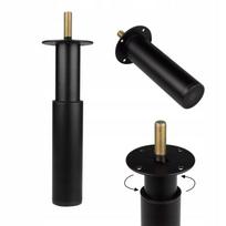 Adjustable leg 12 - 18 CM black steel leg FOR bed cabinets large load capacity