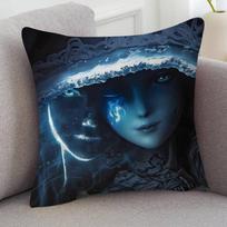 GAME Elden Ring Personalized Pillow Dust Cover Bedroom Kids Party Decoration Pillowcase Birthday Children Gift 30cmx30cm(12x12Inch) black