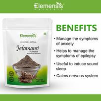 Elemensis Naturals Pure Jatamansi powder for hair growth, Eating, Sleep, and brain, for Hair treatment women & men, 100gm