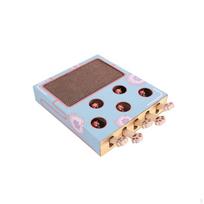 WhackaRodent Cat Toy Promotes Claws Cardboard Scratcher Box Satisfies Inborn Drives Scratching white