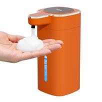 USB įkraunamas automatinis jutiklinis muilo dozatorius skystam/putų rankų valymui plovimo mašina namams Orange Foam orange