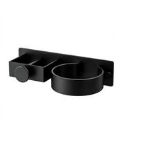 Multi-Slot Hair Straightener Holder Detachable Cup Blow Dryer Wall Holder  Bathroom Accessories Style A Black black