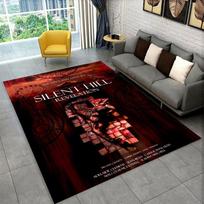 Silent Hill Horror Movie Games Carpet Rug for Bedroom Living Room Sofa Playroom Doormat Home Decor,Kid play Area Rug Non-slip 40cm x 60cm gray