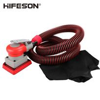 HIFESON 75*100mm Air Sander Pneumatic Square Grinder Polisher Vacuuming Sanding Tool Grinding Machine Car Polishing Tool vacuuming set