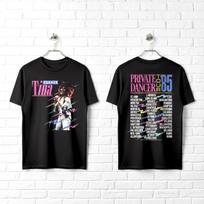 Tina Turner Private Dancer Tour 85 Vyriški marškinėliai L black