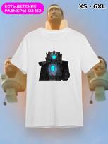 Skibidi Toilet T-shirt Titan Cameraman M white