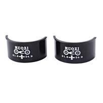 28.6 31.8 34.9mm Conversion Shim Reducing Spacer Gear Clamp Adapter Bike Front Derailleur 31.8-34.9 black