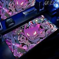 Naujas Anime Gengar pelės kilimėlis Nešiojamojo kompiuterio P-pokemon žaidimo klaviatūros kilimėlis XXL prailgintas stalo kilimėlis HD Kawaii neslystantis guminis pelės kilimėlis 300x600x2mm