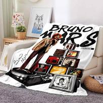 Bruno Mars Music Flannel Blanket Throw Blanket Soft Warm Sofa Bed Camping home Decor Unique Christmas Gift C92644 150cmx180cm
