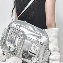 Concert Hidden Light Tag Bag Ita Bag Crossbody Bags Large Shoulder Bag Shoulder Bag for Women Itabag Handbag Student Bag black