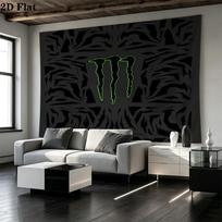 Monster Energy Printed Tapestry – Wall Hanging for Bedrooms, Dorms, and Home Decor 100cm x 150cm black