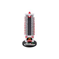 3D Printed Christmas Advent Calendar Santa Chimney Decoration One Size gray