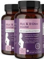 Intimate Rose Inositol Supplement for Hormone Balance & Ovarian Health - 120 Veg Capsules 2pack
