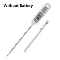 YZ6011 Digital Kitchen Food Thermometer 304Stainless Steel Probe Milk Oil Liquid Oven Temperaure Tool Meat BBQ Temperature Gauge white