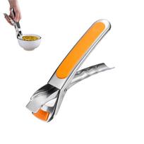 1Pc Heat-Resistant Stainless Steel Bowel& Pan Gripper, New Kitchen Silicone Tongs, Cooking Tongs for Moving Hot Plate or Bowls with Food AVE oranžinė