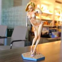 Dragon Ball Anime Figure Android No. 18 Swimsuit Figures Animation Pvc Model Statue Ornaments Collection Decora Toy Holiday Gift No Box gray
