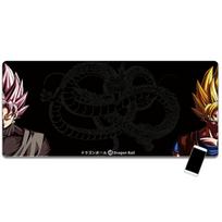 Super populiari Dragon Ball serija Son Goku spausdintas odinis pelės kilimėlis, padidintas kraštų fiksatorius, kompiuterio stalo klaviatūros kilimėlis, vaikams mokytis rašyti stalo kilimėlis 90x45cm juoda