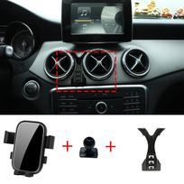 Car Mobile Phone Holder  Accessories for Mercedes Benz CLA  C117 GLA  2013~ GPS Bracket Navigation Stand Auto Only Base gray