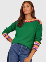 love & roses Megztinis mėlyna / garstyčių spalva / žalia / raudona