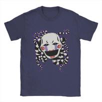 FNAF At Freddys Cotton T Shirts Vintage Y2k T Shirts Puppet Marionette T-Shirt Casual Loose Tshirt Awesome Short Sleeves Unisex XXL juoda