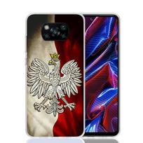 Lenkijos vėliavos dėklas telefonui Xiaomi Poco X7 X6 X5 Pro F7 Ultra Redmi 15C 15 13 13C 12 12C 10 10A 10C 9 9A 9C 9T Dangtelis Poco X7 X6 X Redmi 10 gray