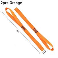 2/4pcs Motorcycle Tie Down Luggage Bandage Soft Straps Towing Ropes For Car Motorbike Hauling Belt Loops Band Tensioning Belts orange