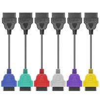 6-color OBD ECU Scan Adapter Cable Bundle for Fiat 6-color gray