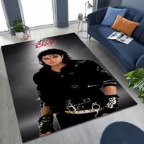 Madingas MJ Michael Jackson Pop Karaliaus meno kilimas miegamojo svetainės sofos namų durų kilimėlio dekorui, didelis neslystantis vaikų grindų kilimėlis 40x60cm( 15x23in ) gray