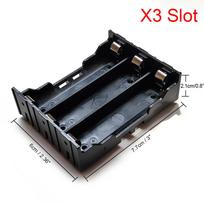 18650 Battery Plastic Case 1X 2X 3X 4X 18650 Battery Holder 18650 Battery Storage Box 1 2 3 4 Slots Batteries Container Hard Pin black