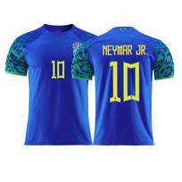 2223 World Cup single top Brazil home and away 10 Neymar 20 Vinicius football jersey #M blue