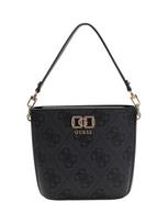 GUESS Rankinė ant peties 'Karnilla Logo Bucket' juoda